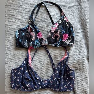 2 Seafolly floral Bikini Tops